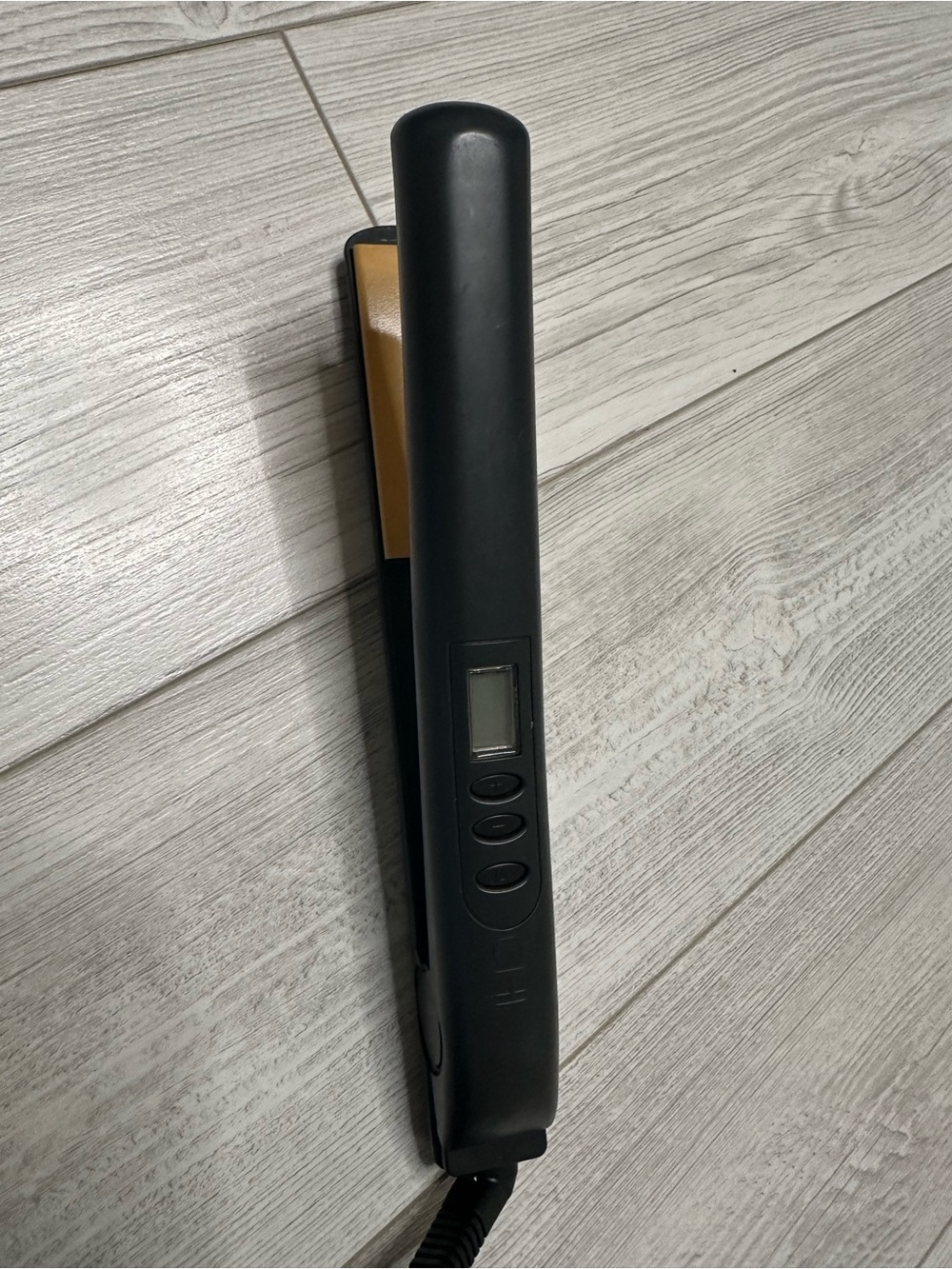 Chi Black Hair Flat Iron with Gold Plates